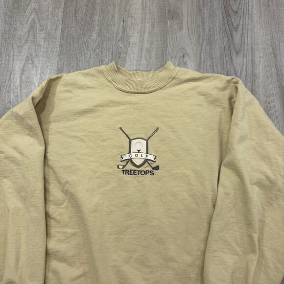 Vintage Treetops Golf Sweatshirt Men's Extra Large XL 90s Crewneck Golf USA - Picture 2 of 6